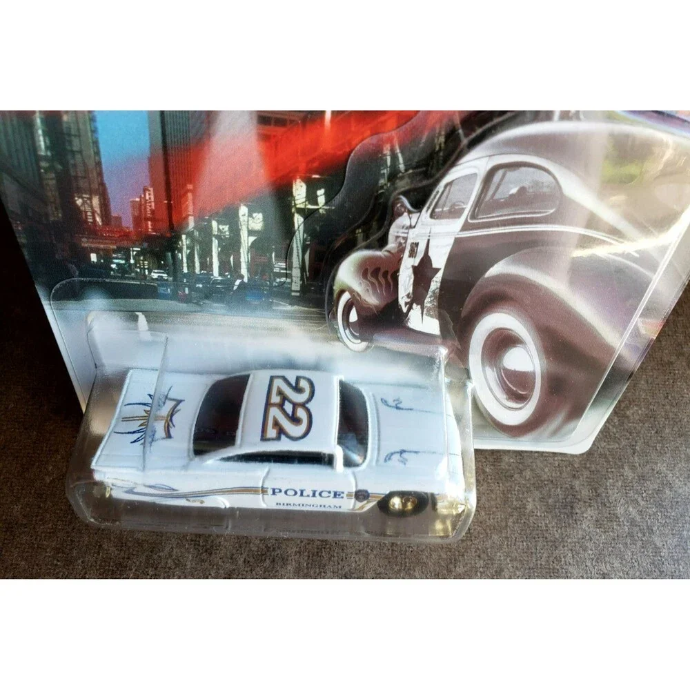 1999 Hot Wheels '59 IMPALA White COP RODS Birmingham AL Police Dept 1:64 Gold RR